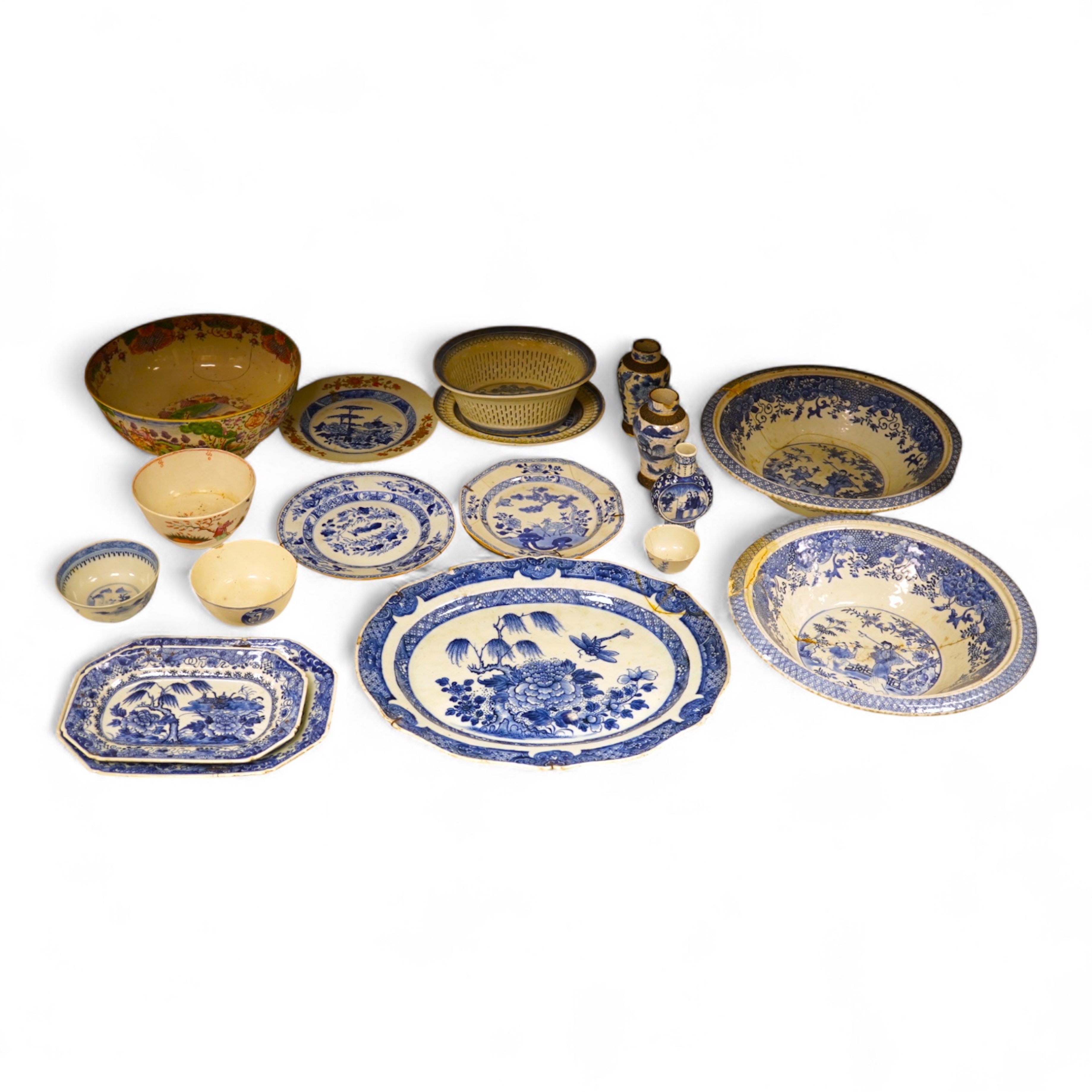 A large collection of 18th century and later Chinese export porcelain